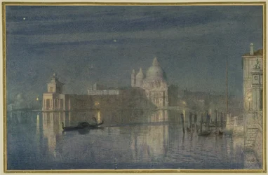 Santa Maria Della Salute, Venice, Moonlight, 1863